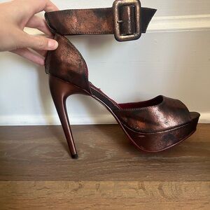 BNIB- Shoe Republic LA- Bronze Sandal- Multiple Sizes 
Red Bottoms.